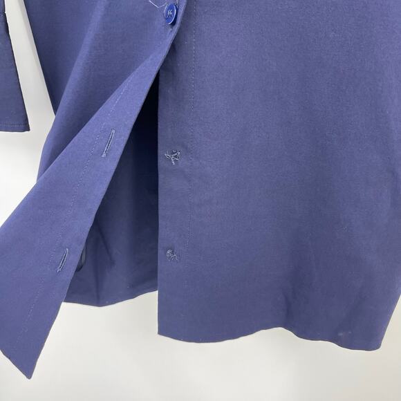 THE ATTICO | NWT Long Sleeve Shirt Mini Dress in Navy Blue IT 38 / US 0 - Picture 9 of 16